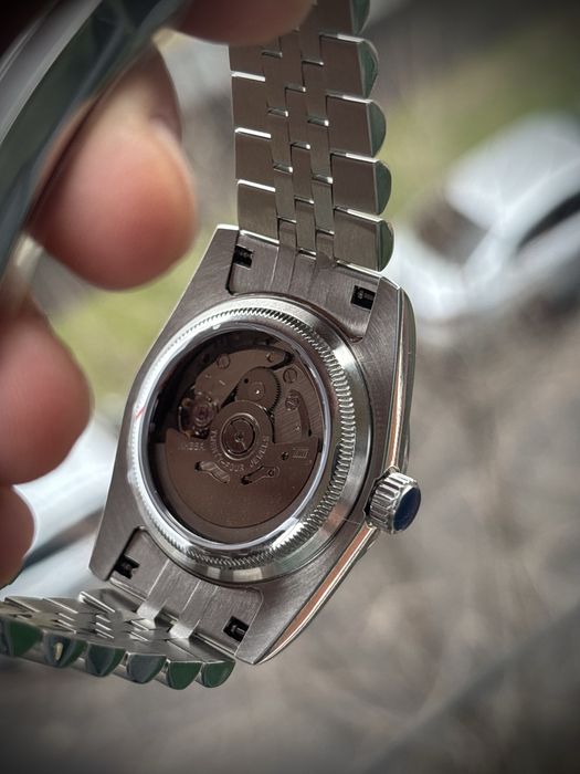 Seiko Mod NH35 Automatic Japonez Date-Just Olive Arabic 36/39mm