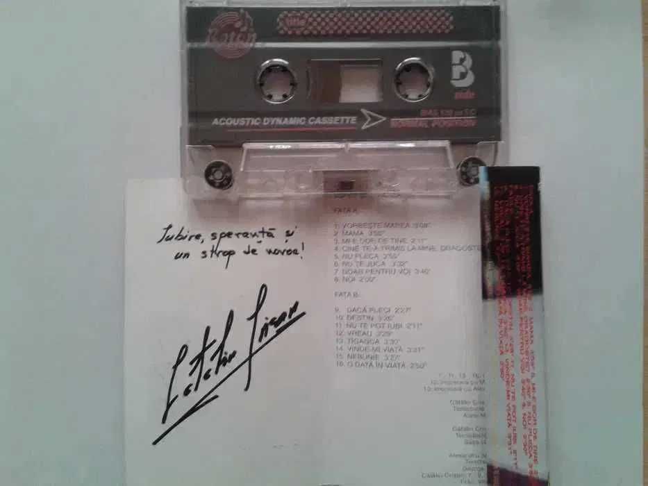 Caseta audio originala RARA Catalin Crisan cu autograf