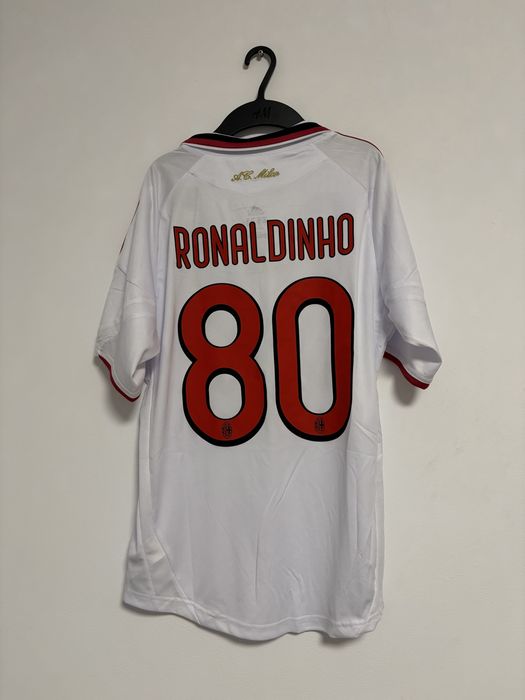 tricou fotbal jersy retro Ac. Milan Ronaldinho 80 away