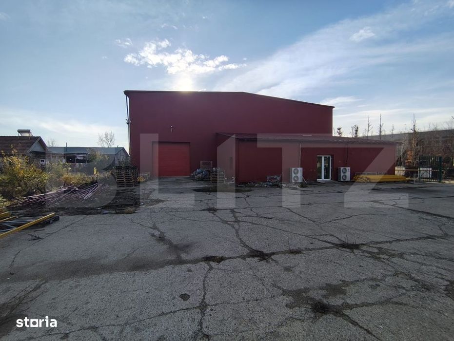 De inchiriat hala cu suprafata utila de 1200mp situata pe un teren de