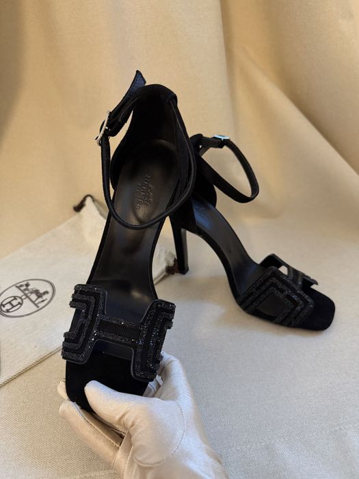 Sandale cu toc hermes- livrare 24 ore
