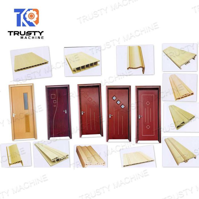 Оборудование Линия для производства дверного полотна из ДПК дерево-ПВХ