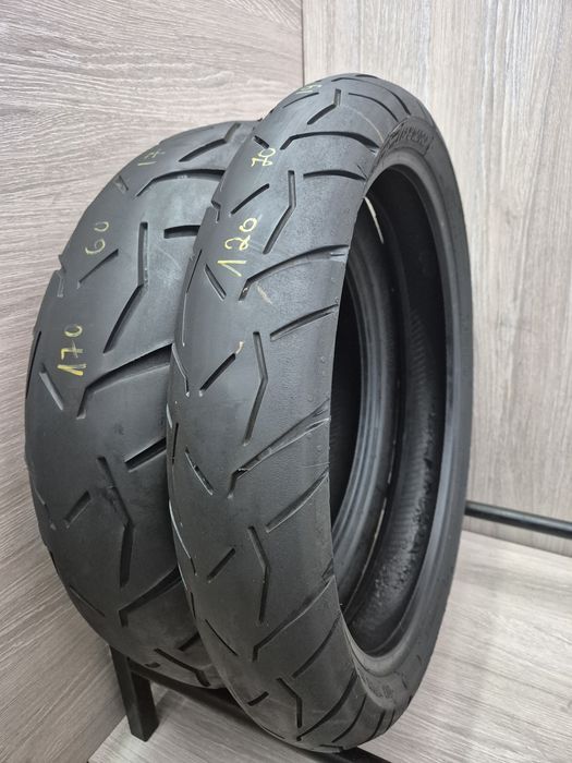 Set anvelope moto 120 70 19 cu 170 60 17 Continental attack 3 21 23