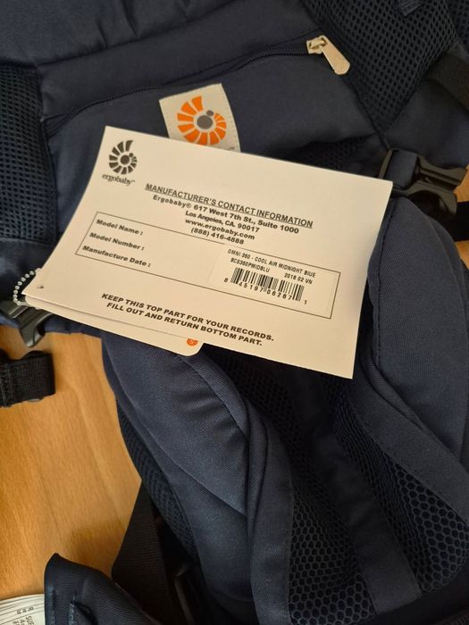 Чисто нова ергономична раница Ergobaby Omni 360 midnight blue