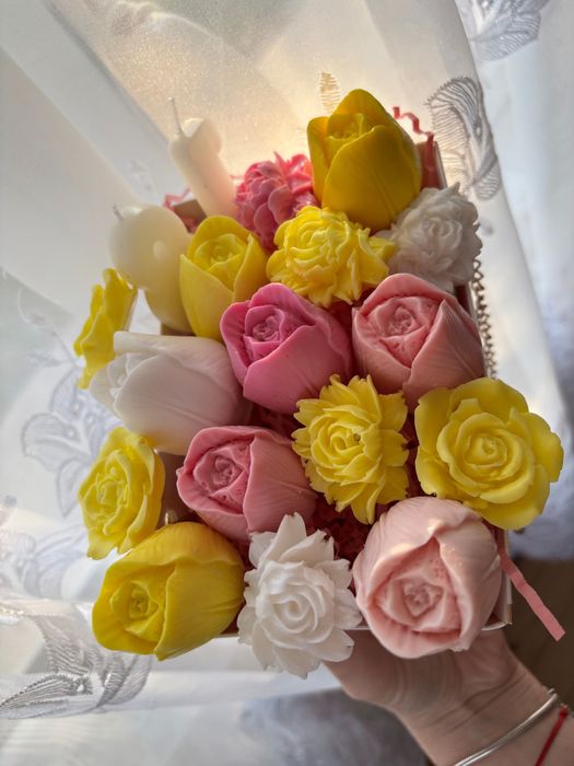 Сапунени букети по поръчка.