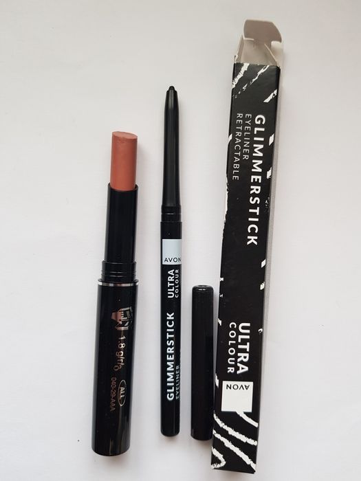Avon Set ruj rezistent la transfer și creion de ochi negru