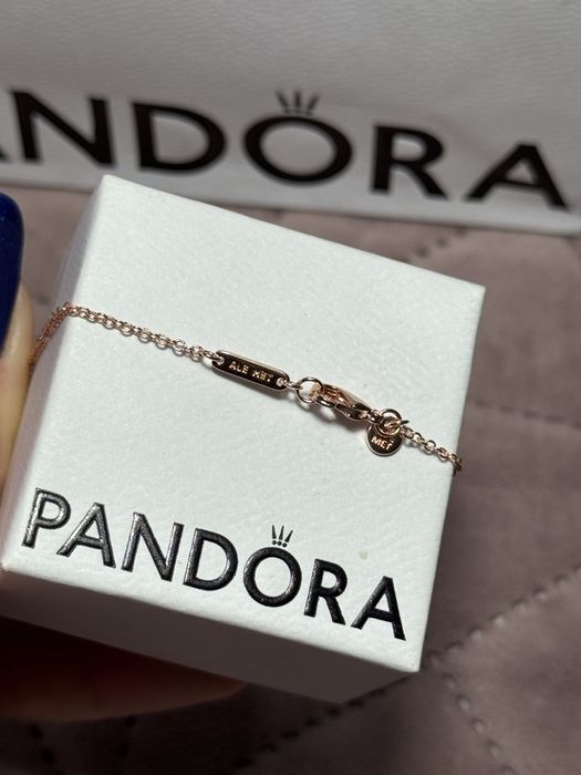 Colier Pandora placat cu aur roz