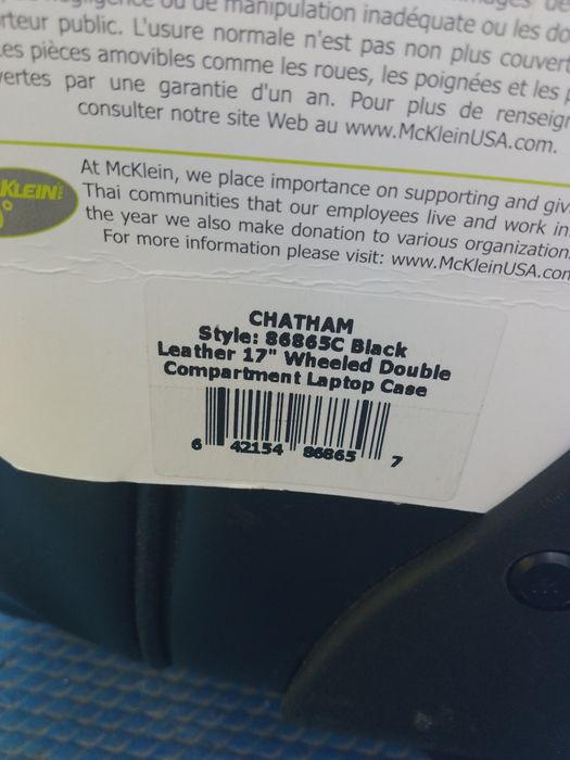 McKlein USA-кожена пътна чанта за лаптоп -органайзер