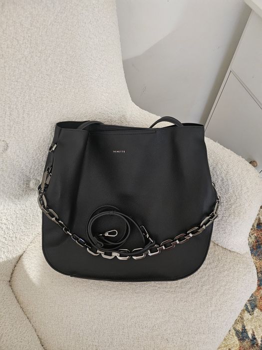 Set Genți Nenette Milano – Noi (Desigilate) – Model cu Lanț Decorativ