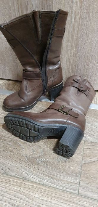 Дамски ботуши от естествена кожа