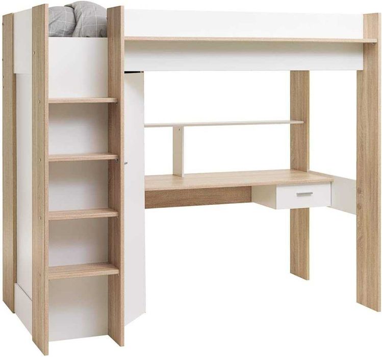 Мултифункционално легло с надстройка и бюро JYSK Uldal
