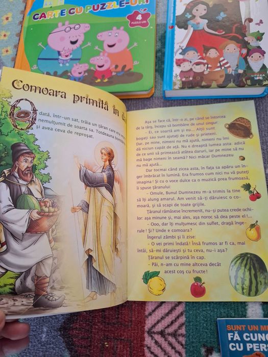 Carte puzzle Pepa pig , povesti ,colorat