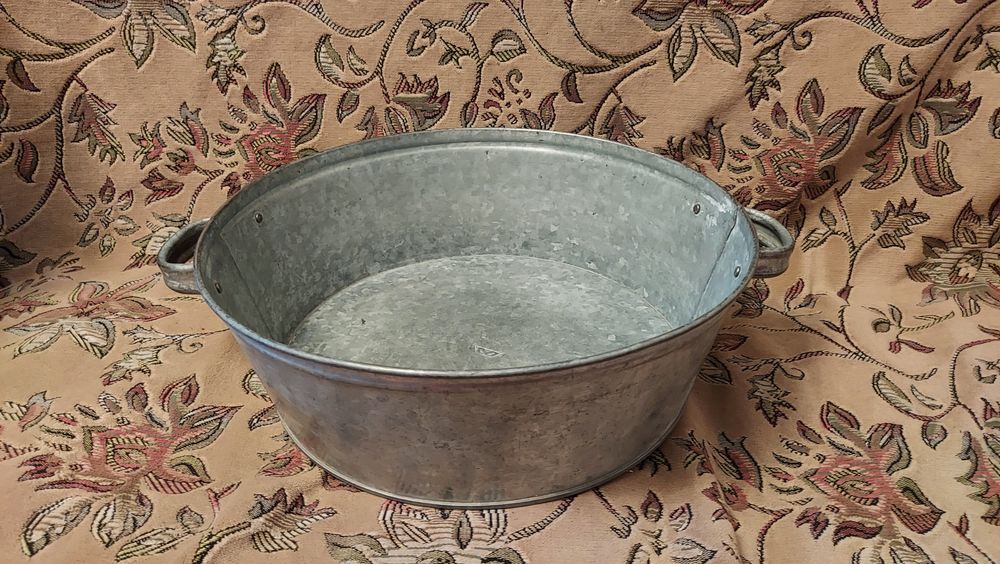 Тазик советский оцинкованный