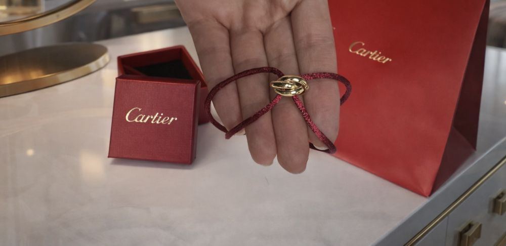 Картие гривна против уроки нова унисекс cartier червена