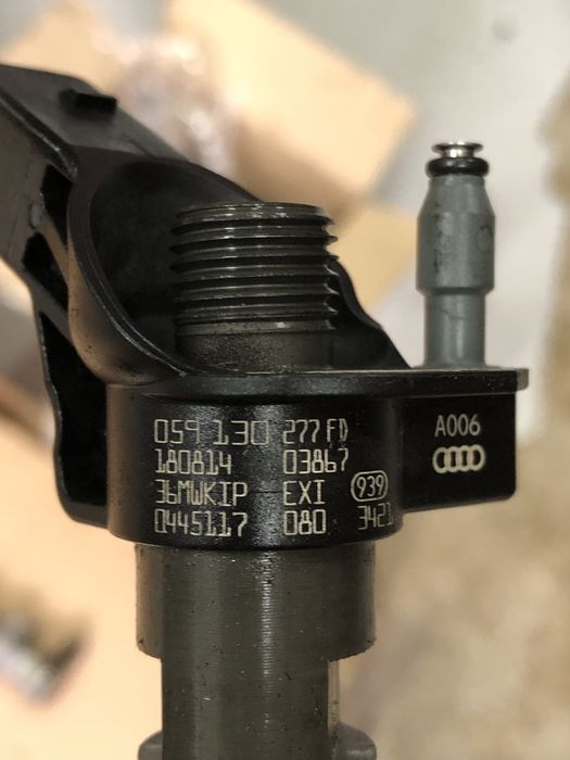 Injectoare și rampe Audi 3.0 TDI cod motor DCP 059130277FD