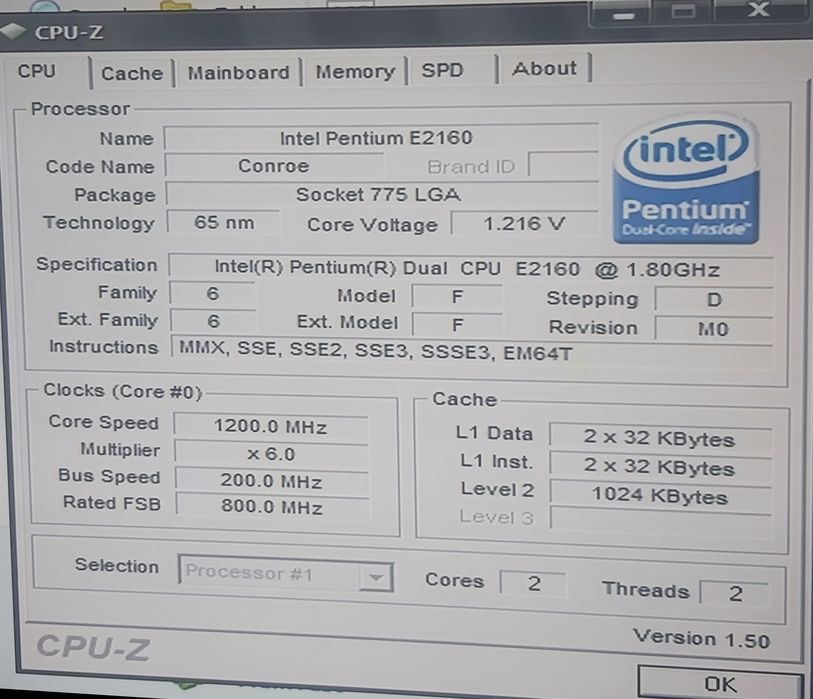 Unitate PC Pentium dual CPU E2160 - 1.80 Ghz
