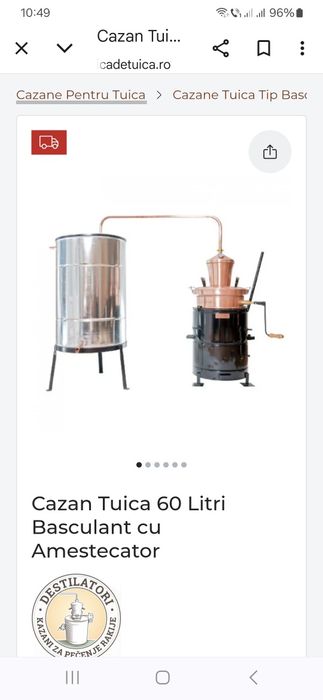 Vand cazan tuica 60 l