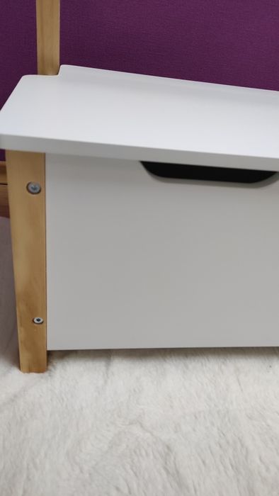 Детска пейка с ракла от MDF и дърво