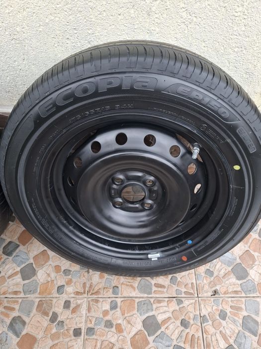 Set Jante, Cauciucuri Bridgestone, Capace NOI + TPMS Continental cadou