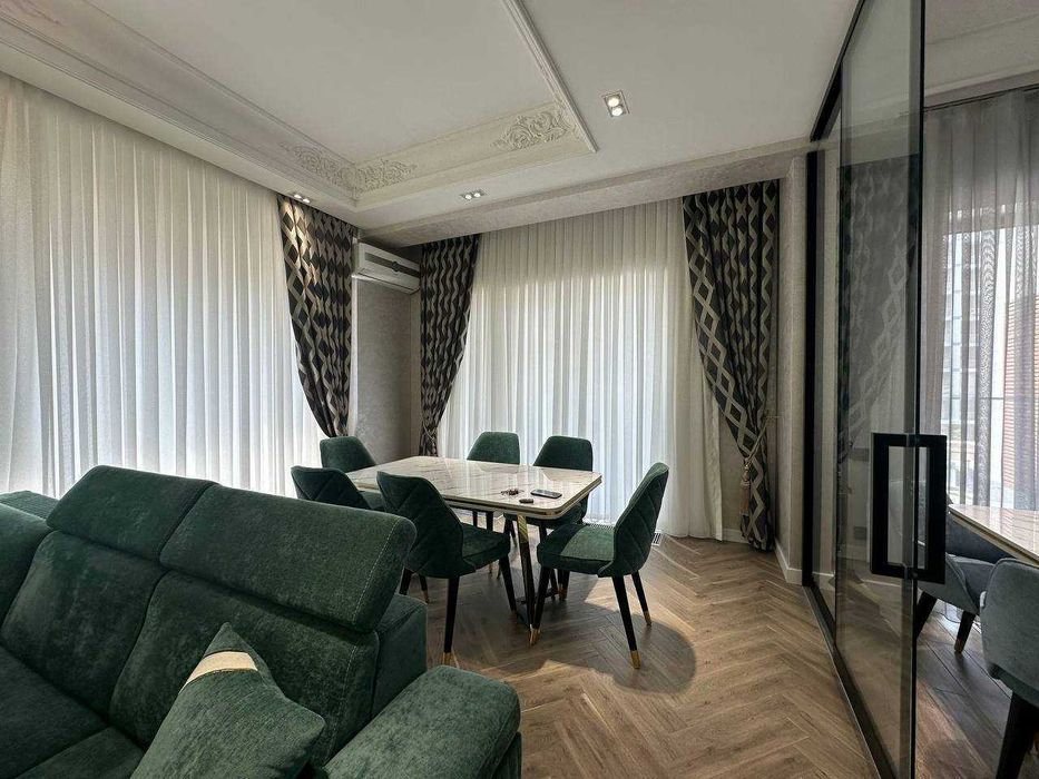 ПРОДАЕТСЯ Tashkent city GardensResidens Вид на двор С мебелью техникой