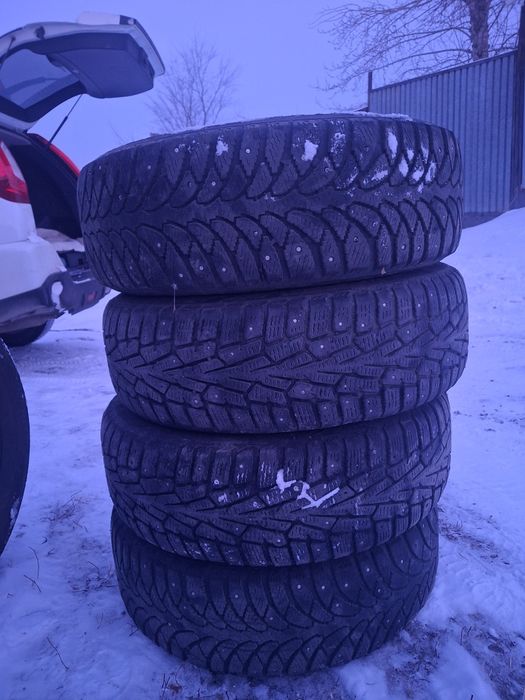Зимние шины в размере 195/65/15
