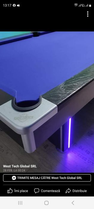 Mese de biliard noi, masa de biliard Casino