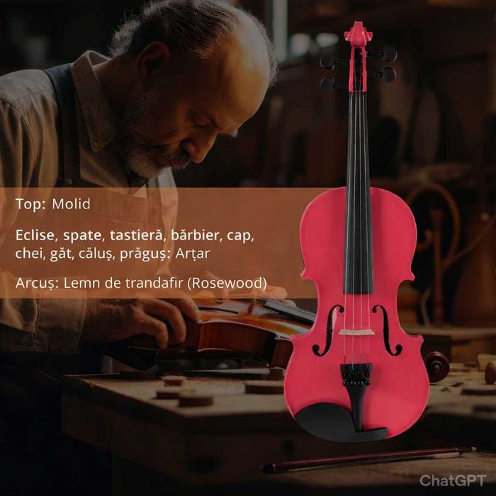 Set Vioara Classic Cantabile VP-100PK 1/2 roz