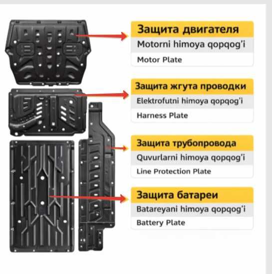 BYD Chazor 05 — 120 km Полный комплект защиты днища (оригинал)