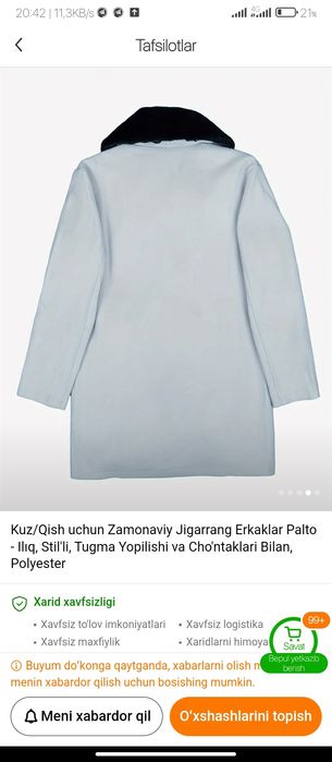 Erkaklar qishki paltolari