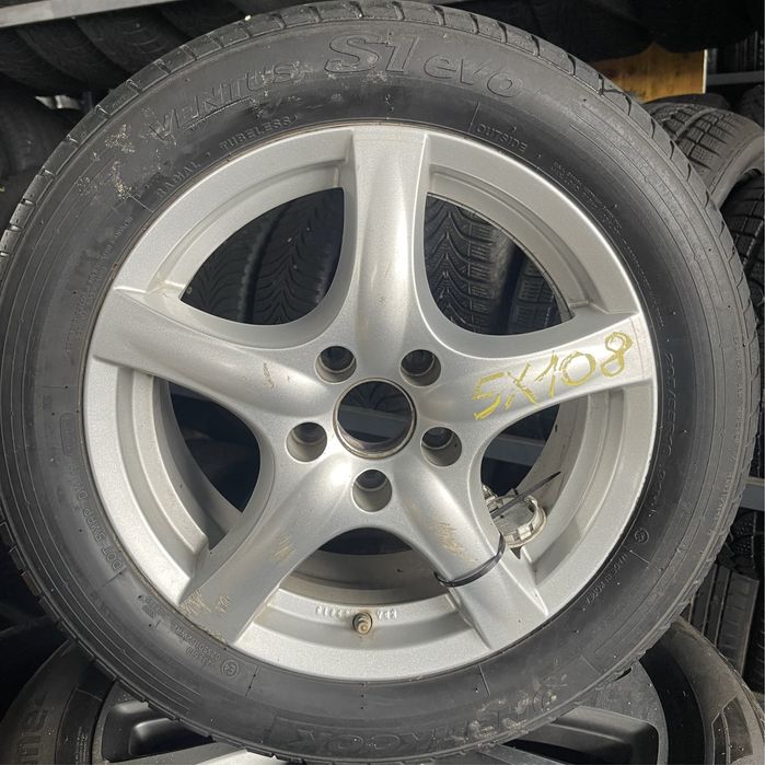 Jante aliaj R16 5x108 Ford Volvo anvelope de vara 205 55 R16 Hankook