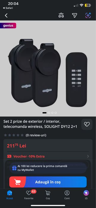 Set 2 prize cu telecomanda