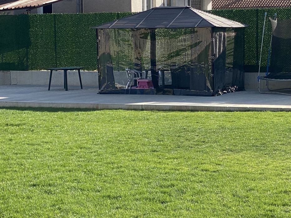 Ветроупорни завеси PVC винил кристал навеси барбекю тенти шатри найлон