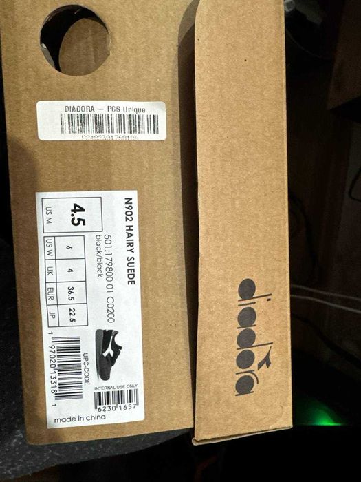 Детские кроссовки итальянского бренда Diadora N902 Hairy suede! Новые!