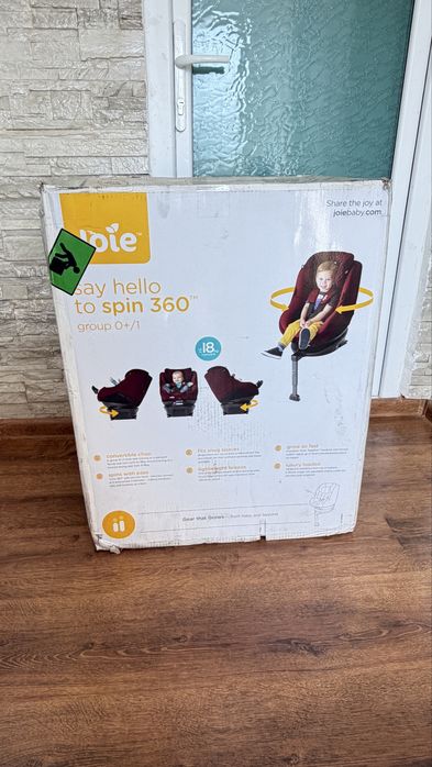 Scaun auto rotativ Joie Spin 360 (0-18 kg) – ISOFIX