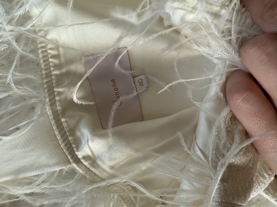 Бяла къса рокля Junona