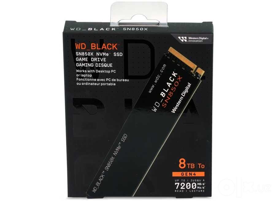 SSD Samsung 990 PRO 4TB, Kingston NV3 4TB, WD_BLACK SN850X 8TB б/у