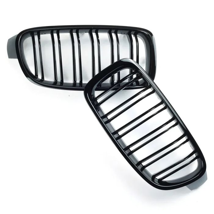 Grile Duble Bmw Seria 3 F30 F31 F35 2011-2017 Negru lucios