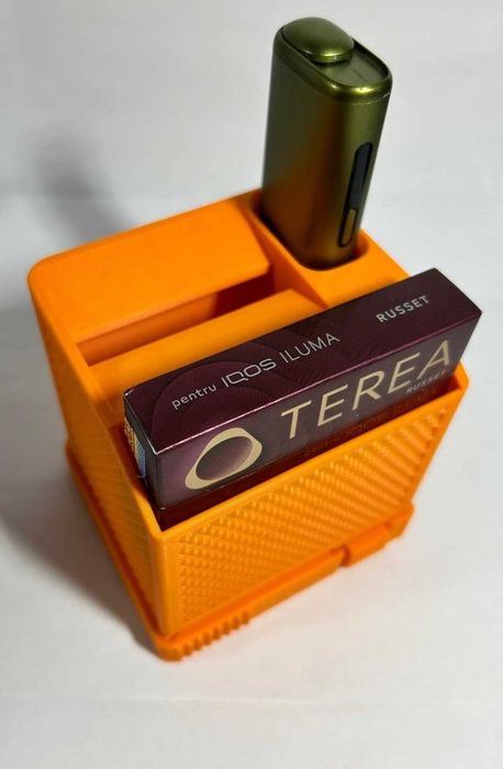 Scrumieră cu suport pentru pachet si IQOS Iluma One– printată 3D