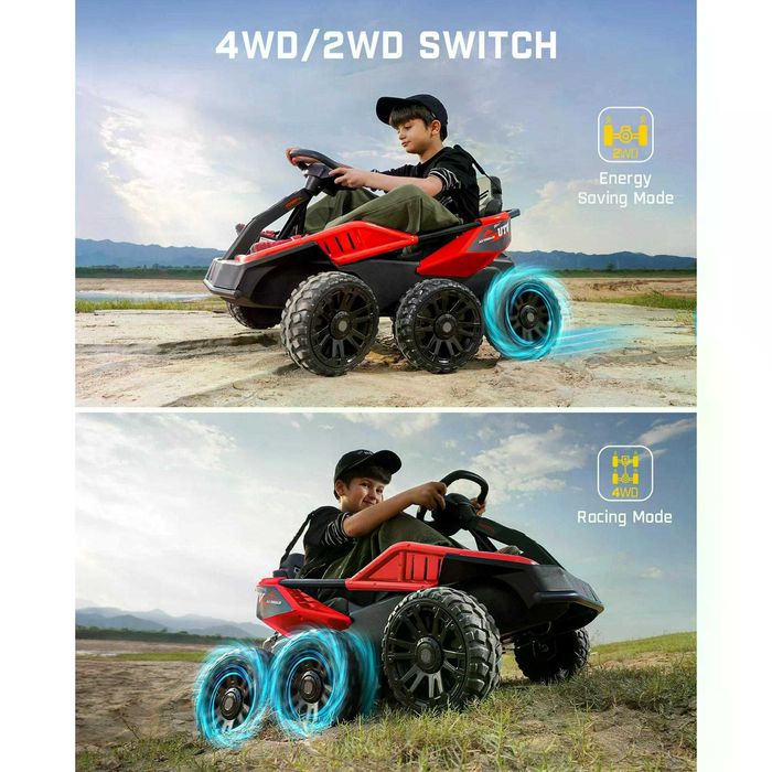 UTV electric pt 2 copii Kinderauto BJSX2319 6x6 300W 24V RED