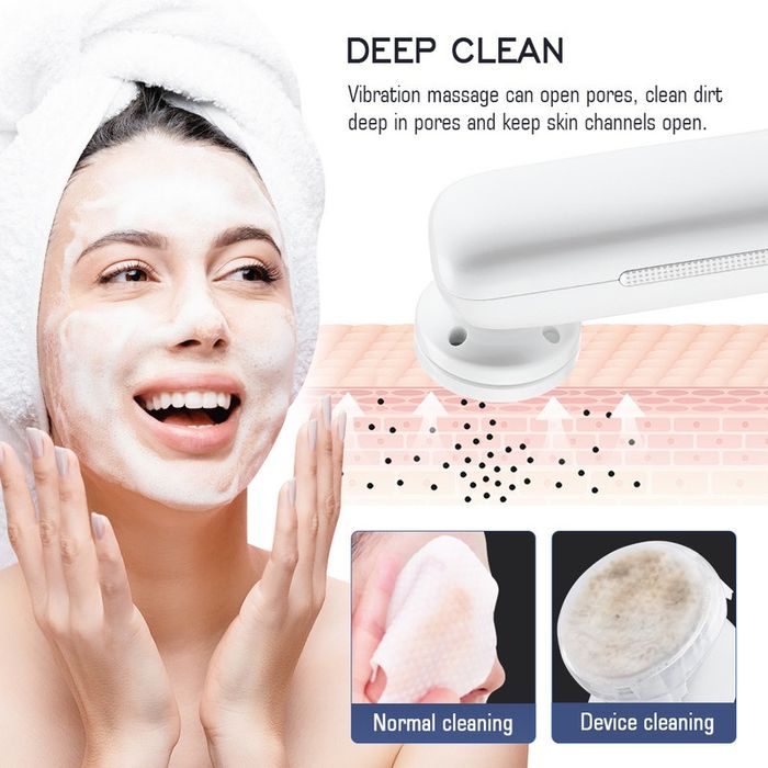 Уред за лице 7 в 1 Почистване на порите, Против бръчки, EMS лифтинг