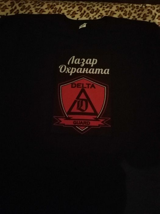 Тениска с ваша снимка черна