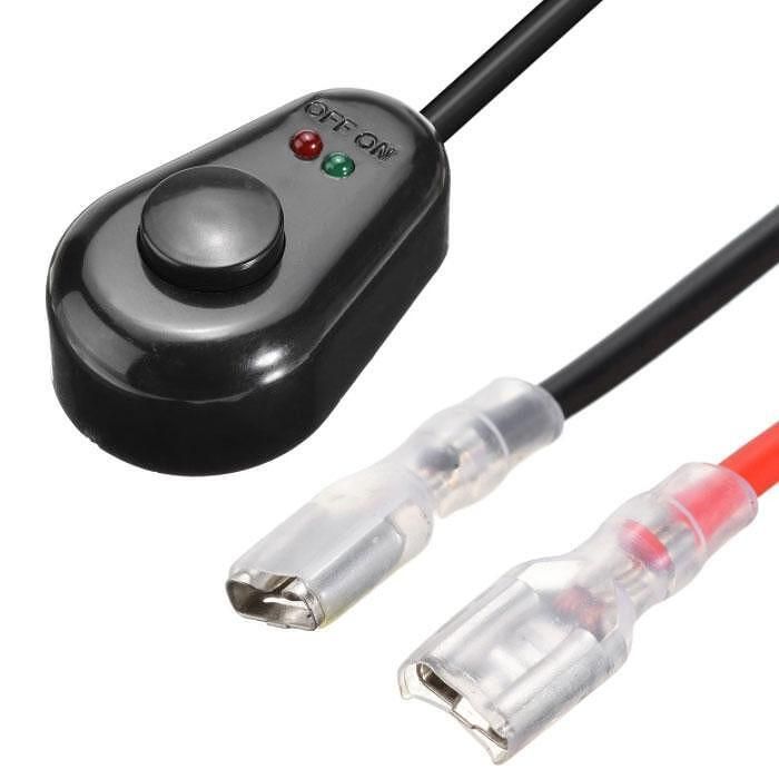 Комплект Кабели за LED BAR(3m) с 12-24V Реле и дистанционно