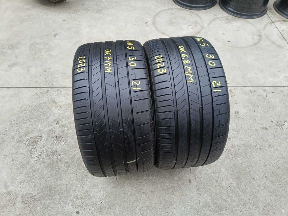 Doua anvelope vara 305 30 21 pirelli p zero pz4 profil de 7 mm dot 2023