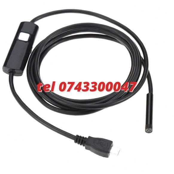 2 M Camera Foto Endoscop / Boroscop , 6 Iluminare Lumina Led Inspectii Tehnice / Instalatii Pentru Iluminare Si Montaj Pe Echipamente Compatibile