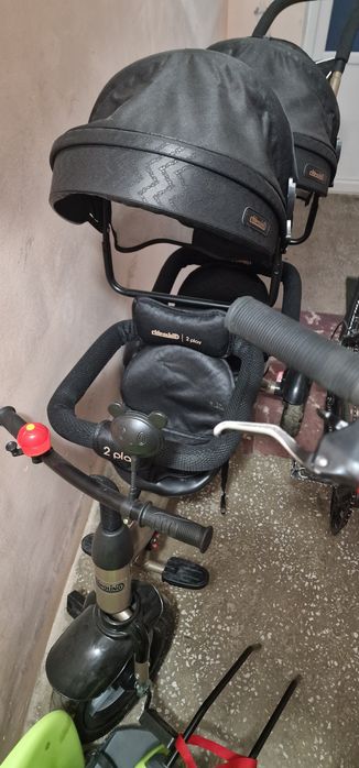 Vand tricicleta / carucior chipolino 2play obsidian gold
