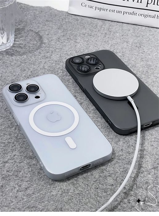 iPhone 17,16 всички модели ултра-тънък MagSafe кейс с протектор камера