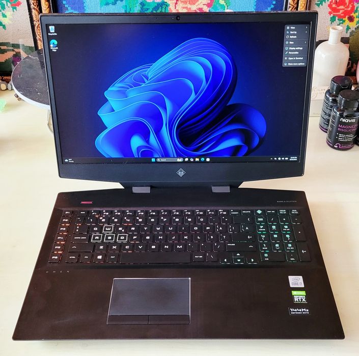 Laptop gaming HP OMEN 17.3" 144Hz i7 10750H 16GB RAM RTX 2080 Super