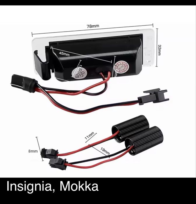 Lampa LED numar Opel