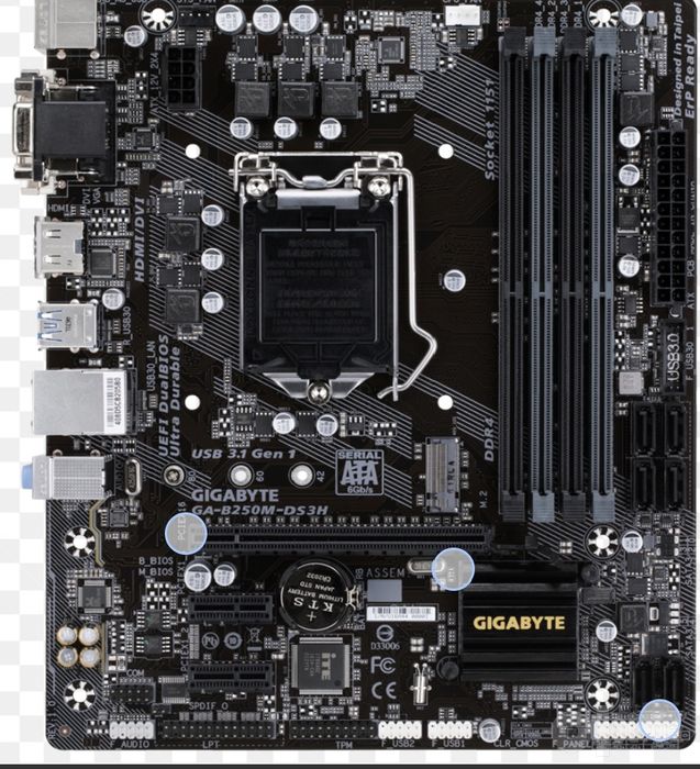 Gigabayt b 250+ i3 6100 ggr4 plata