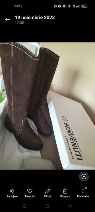 Cizme Benvenuti noi, mărimea 37